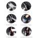 KUKA Dark Chameleon Nail Flakes Set - Iridescent Glitter Chrome Powder for Mirror Mermaid Effect - 6 Jars - Buy Online on SooperMarket.com