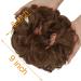 Light Auburn Messy Bun Hair Piece Scrunchies - 2 PCS Curly Wavy Updo Chignon Ponytail Extensions for Women & Girls - Buy Online on SooperMarket.com