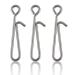 Dr.Fish 50 Pack Fishing Clips Quick Change Stainless Steel Speed Clips Fast Snaps Quick Change Fishing Snaps Hanging Clips Crankbait Snaps Lure Clips Connector Freshwater Downward Opening #1-22LB
