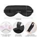 Adjustable Light Blocking Eye Mask for Deep Sleep - Haskirky Comfortable Eye Cover for Travel, Yoga, Meditation - Pink Watercolor Design - Men and Women - Buy Online on SooperMarket.com
