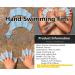 EXCEREY Silicone Swimming Gloves - 2 Pairs, Blue Large | Water Resistance, Webbed Design for Aquatic Training, Fitness Paddle Aerobics - Men Women Kids - Buy Online on SooperMarket.com