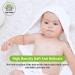 3 Pack Bamboo Baby Hooded Towels - Ultra Soft Unisex Bath Towels for Babies - Newborn Essential - Highly Absorbent Toddler Towels in White - Buy Online on SooperMarket.com