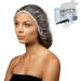 VICARKO Shower Cap Disposable Case of 60 Plastic Hair Caps Bath Hat for Men & Women Hair Treatment Cover Clear One Size Fits All Conditioning Processing Showering Transparent