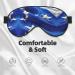 Blue Honduras Flag Sleep Mask | Adjustable & Breathable Eye Mask for Comfortable Sleep | International Shipping Available - Buy Online on SooperMarket.com
