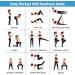 Set of 5 Resistance Loop Exercise Bands for Home Gym Workouts - Elastic Workout Bands for Strength Training - Fitness Accessories for Women and Men - Buy Online on SooperMarket.com