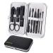 Manicure Set 10-part pedicure kit nail scissors nail care nail clippers kit nail set nageletui nail clippers set travel beauty kit (black)