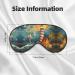 SSIMOO Seaside Lighthouse Soft Sleep Eye Mask | Breathable Eye Patch for Women | Perfect for Travel & Relaxation - Black - Buy Online on SooperMarket.com