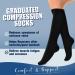 Laite Hebe Compression Socks - 4 Pairs for Women & Men - Best Support for Nurses, Running & Athletic - Black/White/Grey/Navy - Small/Medium - Buy Online on SooperMarket.com