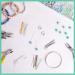 500pc 2 Inch Flat Head Pins for Jewelry Making in Plastic Box - Mixed Colored Metal Headpins for DIY Earrings, Bracelets, Necklaces - Craft Supplies - Buy Online on SooperMarket.com