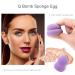Premium 8-Piece Make-Up Sponge Set | Multicolored Beauty Sponges & Pumpkin-Shaped Drying Stand for Flawless Application - Buy Online on SooperMarket.com