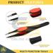 Slanted Grippy Eyebrow Tweezers - G.S Online Store 4 Mix Colors Set - Buy Online on SooperMarket.com