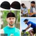 6 Pcs Black Silky Durag Wave Cap Set for Men - No Strings Compressing Doo Rag - Buy Online on SooperMarket.com