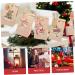 HOLIDYOYO 1 Set Xmas Advent Calendar Bags Xmas Candy Pouch Santa Bags Holiday Party Favor Rope As Shown 18.00X9.00X1.00CM - Buy Online on SooperMarket.com