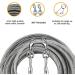 XhuangTech 16.4ft Dog Tie Out Cable with 16 inches Heavy Duty Spiral Ground Stake Spike for Dog Up to 130 lbs for Playing Camping and Backyard in Ground - Buy Online on SooperMarket.com