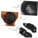 LALAFINA Black Bun Hair Net - Lightweight & Comfortable Dance Accessory for Women Dancers, Nurses, and Clerks - Buy Online on SooperMarket.com