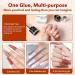 Modelones Nail Tips and Glue Gel Kit - 4 in 1 Nail Glue, Base Gel, Ultra-Portable Lamp, 500 Coffin Nails - Acrylic DIY Nail Art Tools for Gel Extensions - Nude/Clear - Buy Online on SooperMarket.com