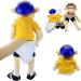Jeffy Soft Plush Toy Hand Puppet for Play House 58cm/22.5inch Mischievous Funny Puppets Toy with Working Mouth Kid's Gift for Birthday Christmas Halloween Party Teaching Preschool