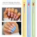 TEOYALL 7 PCS Gel Nail Brushes Set - Oval Flat & Builder Tips for Poly Gel Extension - Multicolor Nail Art Brushes - Buy Online on SooperMarket.com