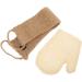 ABOOFAN 3 Sets Sisal Bath Set Exfoliating Bath Scrubbers Dead Skin Removers Gloves Loofahs Pouf Gloves Body Scrub Towel Korean Washcloth Exfoliate for Body South Korea Jute Man Frosted - Buy Online on SooperMarket.com