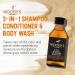 Woody's 3-in-1 Shampoo Conditioner & Body Wash for Men - Travel Size with Marine & Cucumber Extracts 1.7 Fl Oz - Buy Online on SooperMarket.com