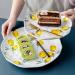 Serving Plates Creative Dinner Plates Lemon Irregular Flat Dinner Steak Salad Plate Snack Plate Household Vegetable Plate Cake Dish Home Kitchen Tableware for Appetizer Dinner and Desserts (Color : 8 Inch - Buy Online on SooperMarket.com