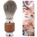 Premium Shaving Brush for Men - Rubber Wood Handle Foaming Trimmer Perfect for Barbers & Salons - Buy Online on SooperMarket.com