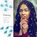 Braids Blue Butterfly Hair Jewelry for Women - Pack of 20 Spiral African Dreadlock Accessories - Buy Online on SooperMarket.com