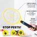 ZAP IT Rechargeable Bug Zapper Racket 4000 Volt - USB Charging Cable - 2 Pack - Large Yellow - Buy Online on SooperMarket.com