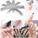 Stainless Steel French Nail Cutter Set with 5 Spare Blades for Acrylic Nails - Manicure Edge Trimmer Tool for Perfect Smile Line, Easy French Tip Cutting - Buy Online on SooperMarket.com