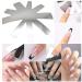 Menecor 3 Pcs French Tips Nail Cutter Set - Stainless Steel Manicure Edge Trimmer for Acrylic - DIY Kit with 9 Sizes - Buy Online on SooperMarket.com
