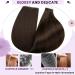 Laavoo Real Hair Tape Extensions #4 Dark Brown - 55cm 50g 20PCs - Invisible Brown Hair Extensions - Buy Online on SooperMarket.com