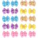 Agatige 20Pcs Dog Bows Small Dog Topknots Dog Hair Bows Dog Assesoriess Dog Bows Grooming with Rubber Band Puppy Hair Bows Cute Pet Small Hair Bowknot Grooming Accessories - Buy Online on SooperMarket.com