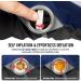 Hikenture Self Inflating Camping Pillow - Ergonomic 3D Support, Portable & Compressible Travel Pillow for Sleeping - Blue - Buy Online on SooperMarket.com