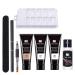 Fast nail extension poly gel nail gel polygel starter set - thickening and advanced gel for acrylic nails nail art for technician starter diy salon kit unit size # 05