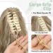 MORICHY Highlights Ponytail Extension 18inch Claw Clips in Ponytail Hair Extension for Women Mix Blonde Curly Hair Synthetic Pony Tail Hairpiece for Women Daily Use party 18Inch Dirty Blonde with Brown Highlights - Buy Online on SooperMarket.com