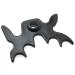 DGZZI Moosehead Bridge Head Black Plastic Slip-On Moosehead Bridge Head for Billiard Pool Cue Stick