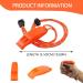 Brohiazao Emergency Signal Pipe Set - 2 Adjustable Reflective Safety Pipes with Whistle | Ideal for Rescue & Training - Buy Online on SooperMarket.com