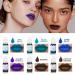 QIUFSSE DIY Lip Gloss Pigment Set - 12 Colors, Natural & High Color Rendering, Multifunctional Liquid Pigment for Lip Gloss Making - Set B - Buy Online on SooperMarket.com