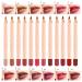 12 Colors Matte Lip Liner Pens Set Long-Lasting Creamy Lip Liner Natural Lip Makeup Soft Pencils Lipstick Set