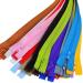 100-Piece 12-inch Nylon Coil Zippers Set - Colorful Sewing Supplies for Tailors and Crafts (20 Assorted Colors) - Buy Online on SooperMarket.com