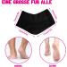 3 Pairs Moisturizing Gel Heel Socks - Soft Open Toe Socks for Dry Skin Care (Black) - International Shipping - Buy Online on SooperMarket.com