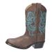 Smoky Mountain Boots Boy's Monterey Western Boots Cowboy 6 Toddler Brown/Blue