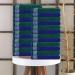 CASA COPENHAGEN 550 GSM 12x12 Inches Washcloths Towels Set of 24 - Super Soft Egyptian Cotton Towels for Bathroom & Kitchen in Wimbledon Blue and Green - Buy Online on SooperMarket.com