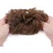 Thick Messy Curly Hair Bun Extension Scrunchie - Synthetic Updo Hairpiece for Women/Girls, Light Brown/Light Brown - 45g - Buy Online on SooperMarket.com