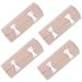 4Pcs Elastic Bandages Wrap Hand Compression Roll Sports Supplies Training with Extra Metal Clips for Leg Arm Ankle Beige (10cmx4.5m)
