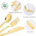 N9R 500PCS Gold Plastic Silverware Set - Disposable Gold Cutlery for Party, Wedding - 200 Forks, 150 Spoons, 150 Knives - Gold Utensils - 500 Pack - Buy Online on SooperMarket.com