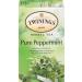 Twinings Pure Peppermint Herbal Revive Individually Wrapped Tea Bags | Naturally Caffeine-Free | 20 Count (Pack of 6) | Enjoy Hot or Iced Peppermint 20 Count (Pack of 6) - Buy Online on SooperMarket.com