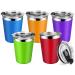 Magonanly 12oz Kids Cups with Lids 5 Pack Toddler Sippy Cups with Sleeves BPA Free Stackable&Unbreakable Children Smoothie Drinking Cups for Kids and Adult 12oz with lid and ful sleeve