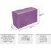 Clever Yoga 2 Pack Blocks and Strap Set - Lightweight High Density Foam Blocks (9x6x4 Inches) & 8FT Cotton Strap for Yoga Beginners - Purple - Buy Online on SooperMarket.com