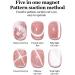 Cat Eye Magnet Tool Magnetic Nail Polish Magnet Wand - 5 in 1 Nail Design Tools for Cat Eye Gel Nail Polish Design Home Manicure Black - Buy Online on SooperMarket.com